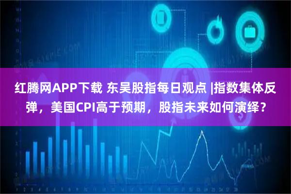 红腾网APP下载 东吴股指每日观点 |指数集体反弹，美国CPI高于预期，股指未来如何演绎？